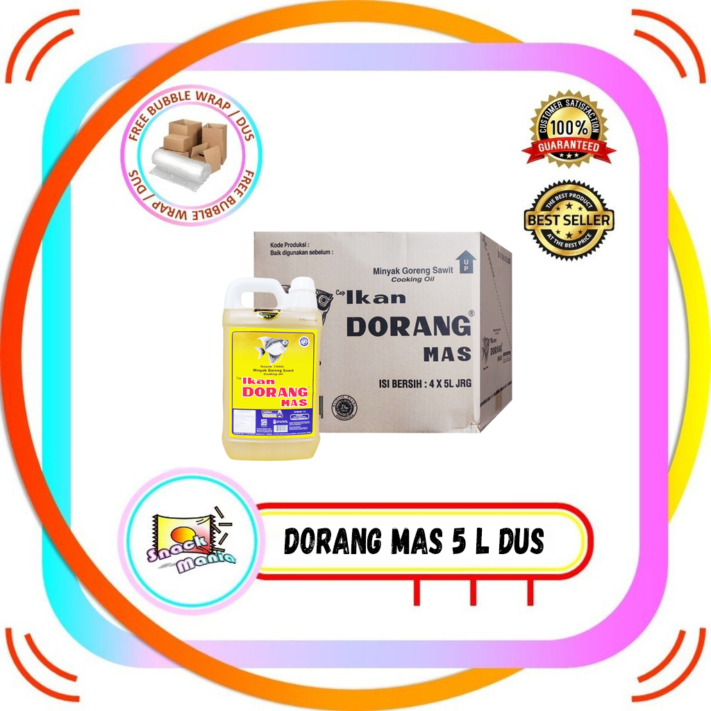

Minyak Goreng Ikan Dorang Mas 5 liter x 4 pcs DUS