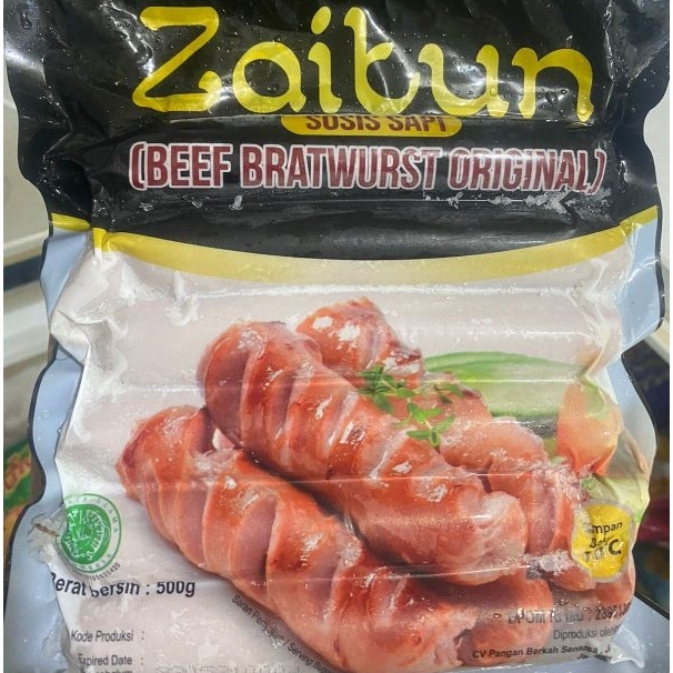 

Sosis Zaitun Beef Bratwurst Original Isi 6 500g