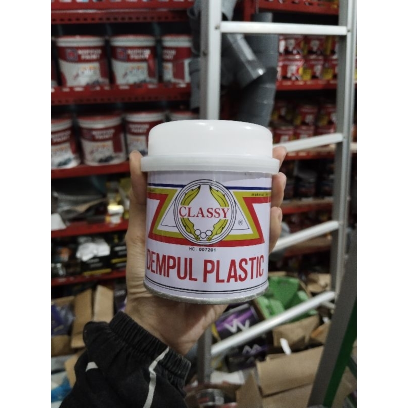 DEMPUL CLASSY 250 GRAM DEMPUL PLASTIK DEMPUL BESI DEMPUL KAYU 1/4 KG