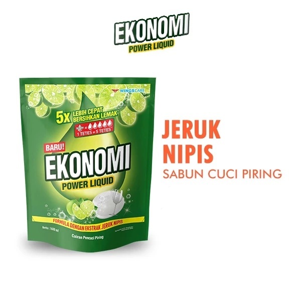 RG - EKONOMI Power Liquid Sabun Cuci Piring 1500ml