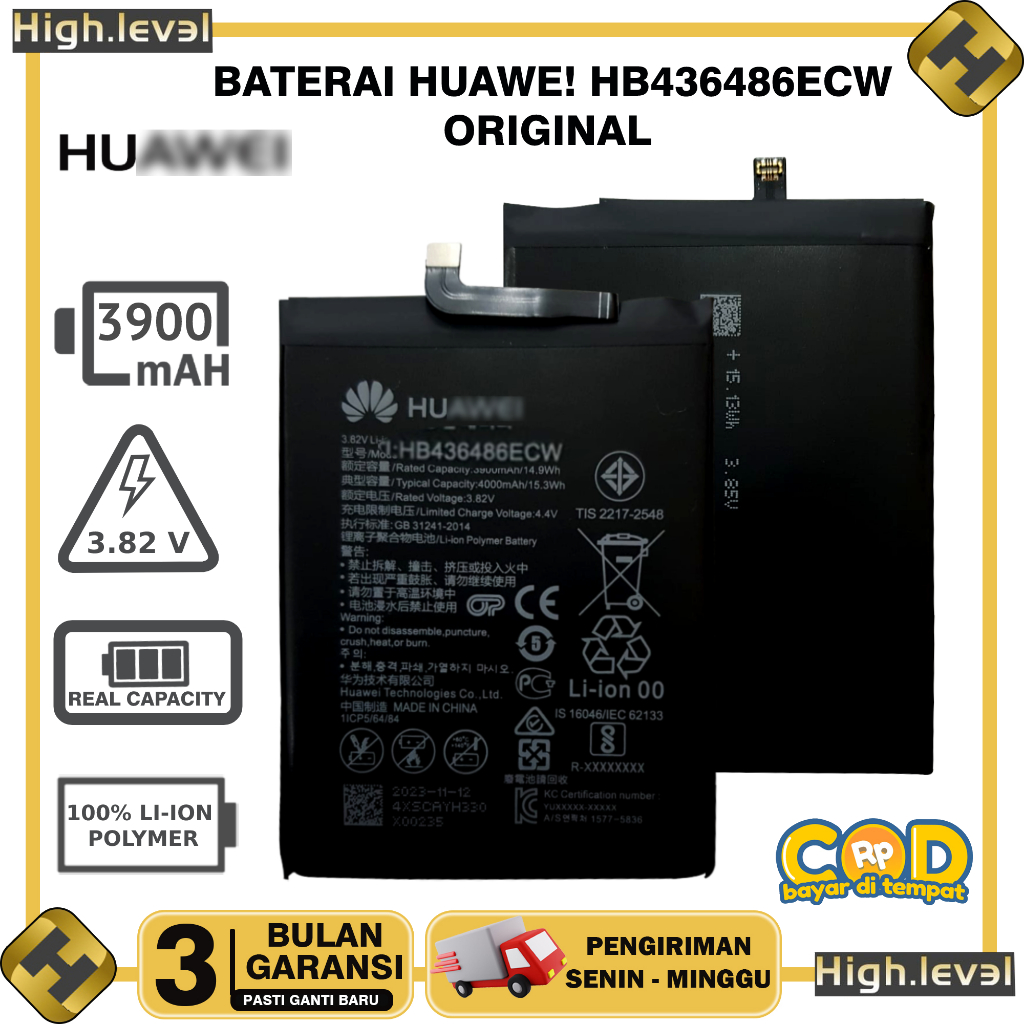 Battery Huawei Mate 10 Mate 10 Pro P20 Pro HB436486ECW Original