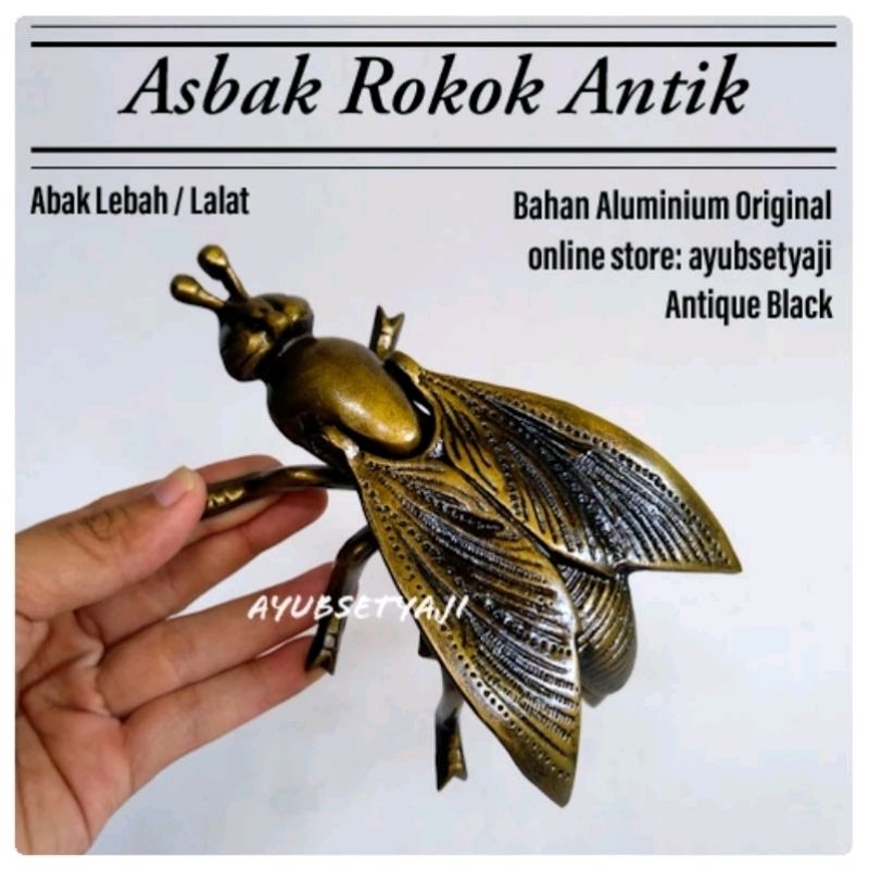 Asbak Lalat Tawon antik Souvenir Asbak Hotel Cafe ASHTRAY asbak Aluminium antik rokok dekorasi meja 