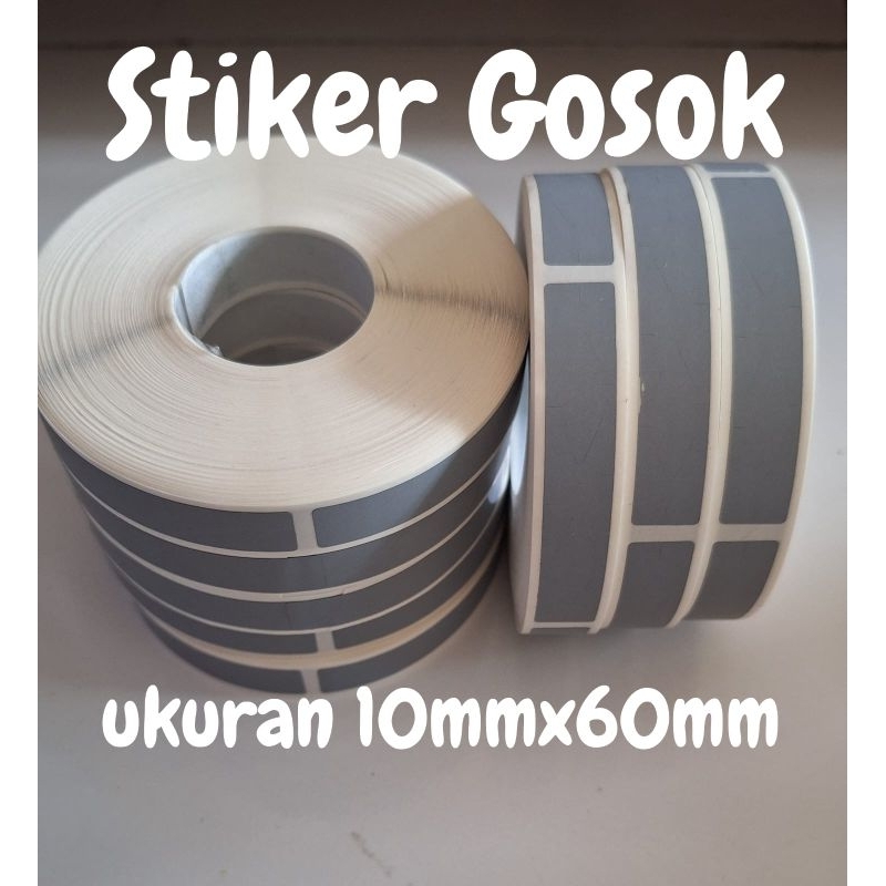 

Stiker Gosok penutup Voucher Ukuran 10mmx60mm