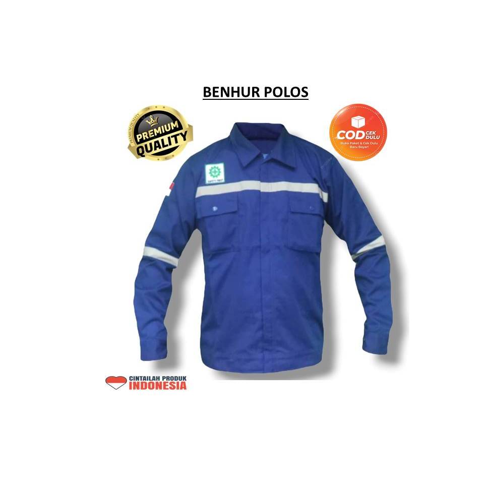Baju Wearpack Pria Safety K3 Seragam Kerja Proyek Tambang Lapangan Bengkel Las Atasan Lengan Panjang