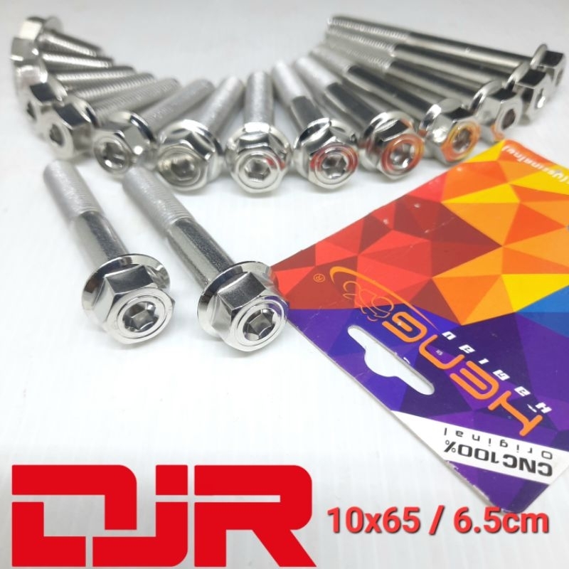 baut 14 probolt 10x65 2 kunci HEXAGON STAINLESS heng thailand baut 14 panjang 6.5cm