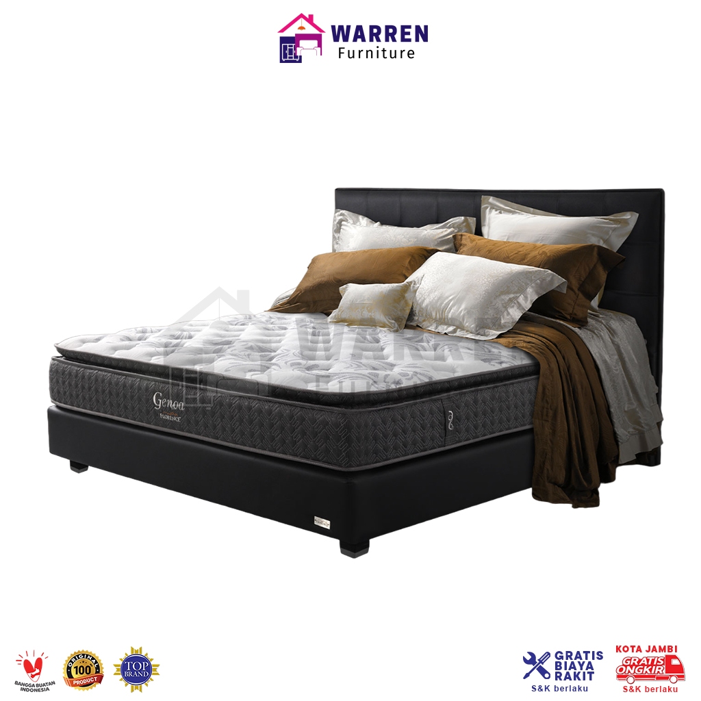 Florence Kasur Spring Bed Genoa - Fullset / Mattress Only
