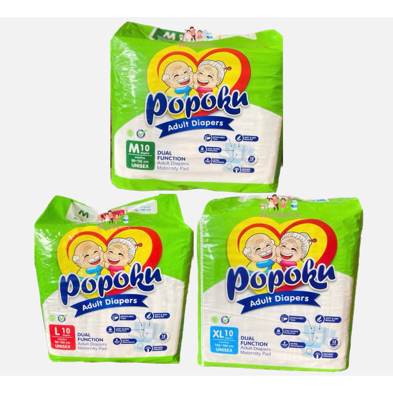 Popoku M L XL Popok Dewasa Perekat