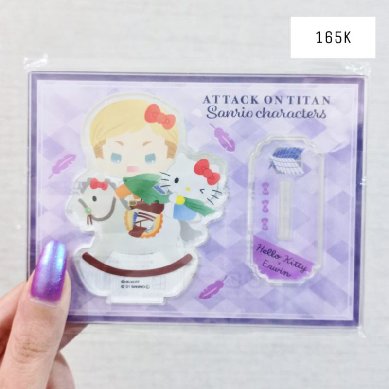 attack on titan x sanrio erwin smith acrylic standee chibi AoT SnK