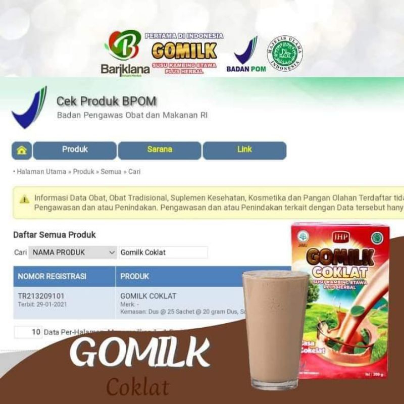 

Susu Kambing etawa Gomilk