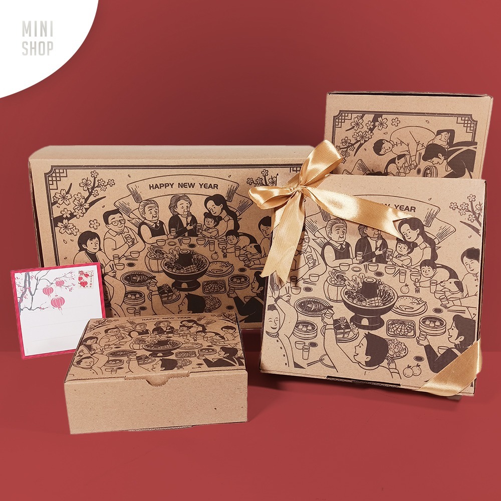 

Box Kado Kardus Hampers Happy Chinese New Year Premium ( Imlek / CNY )