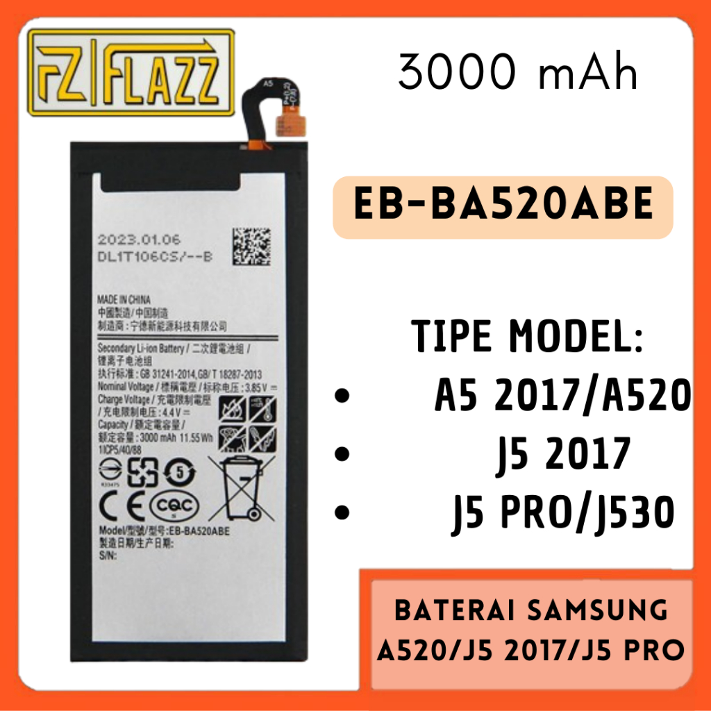 BATTERY BATERAI SAMSUNG A5 2017/A520/J5 2017/J5 PRO/J530 ORI KIS