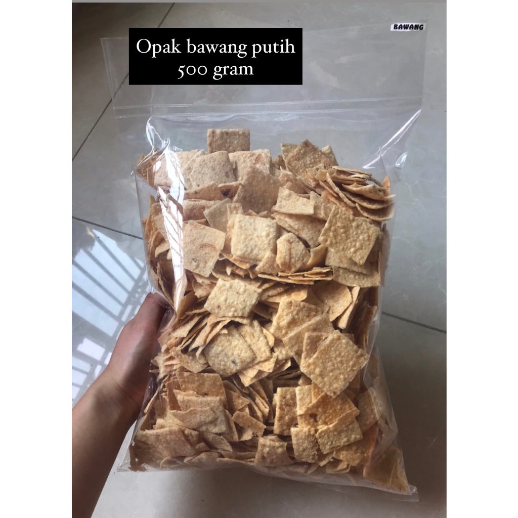 

OPAK BAWANG PUTIH 500 GRAM | KERUPUK OPAK | OPAK SINGKONG | OPAK PETAK | KERIPIK OPAK | OPAK UBI SNACKY MEDAN