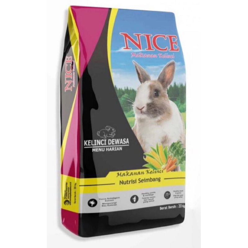 Pakan Kelinci Nice 20kg 1 Sak