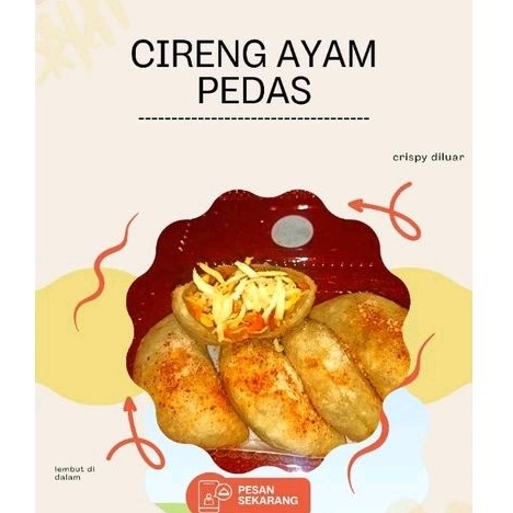 

CIRENG ISI ( AYAM SUWIR) kecil isi 8