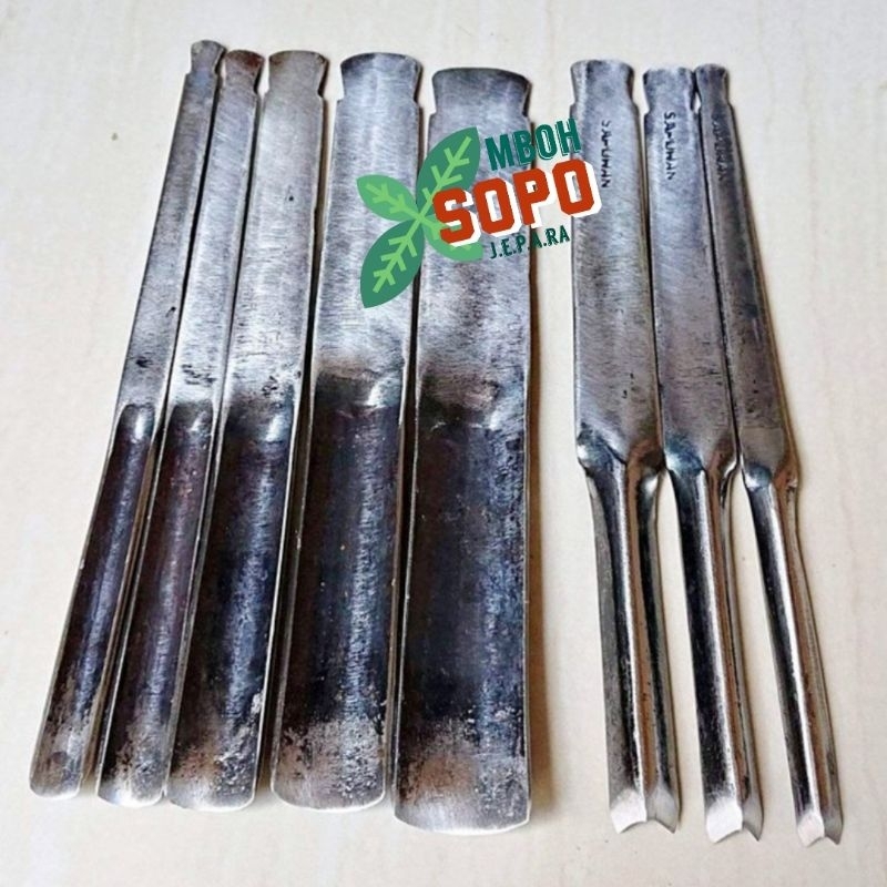 Alat Bonsai dan Kerajinan, Pahat Ukir Jepara, Satu Set Pahat Cekung (Kol) dan Coret, Pahat Bonsai Hi