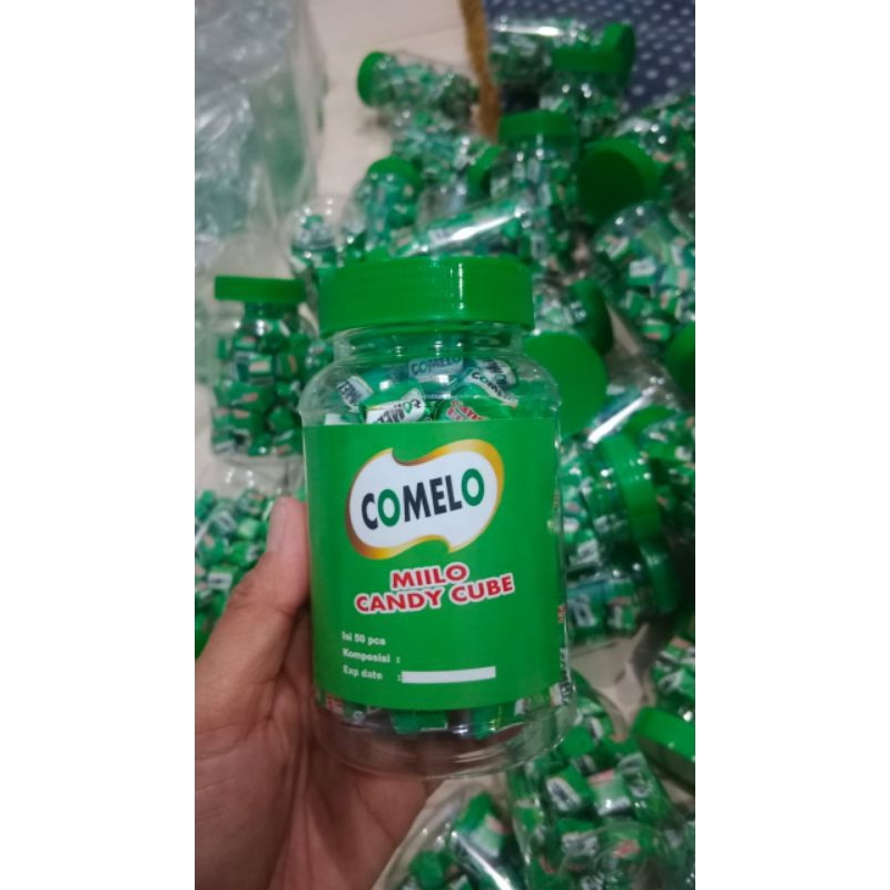 

permen comelo milo candy cube 1 dus ( 48 botol )