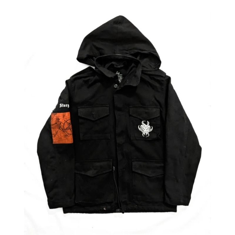 JAKET DEADSQUAD X STARGAZERS - SIGNATURE PARKA JACKET X DEADSQUAD /JACKET PAUL FRANK ZIPPER SEMI SWE