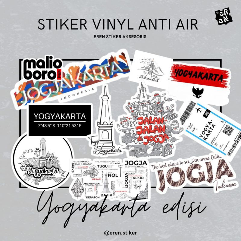 

STIKER ANTI AIR EDISI YOGYAKARTA ISI 100 PCS PREMIUM