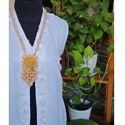 set kalung mutiara