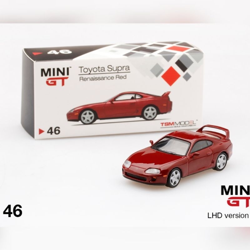 Mini GT Toyota Supra MK4 Renaissance Red RHD #46