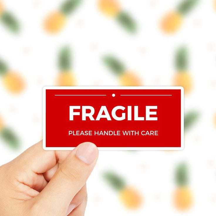 

Getprint - sticker - stiker fragile murah - label kirim pecah belah - stiker pengiriman olshop bentuk persegi