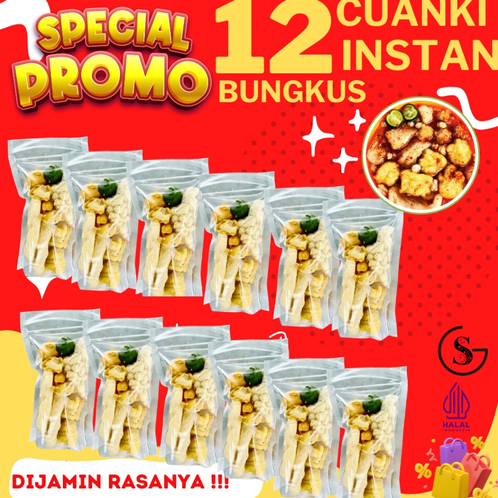 

PROMO ALE 12 BUNGKUS CUANKI INSTAN SI PALING HEMAT