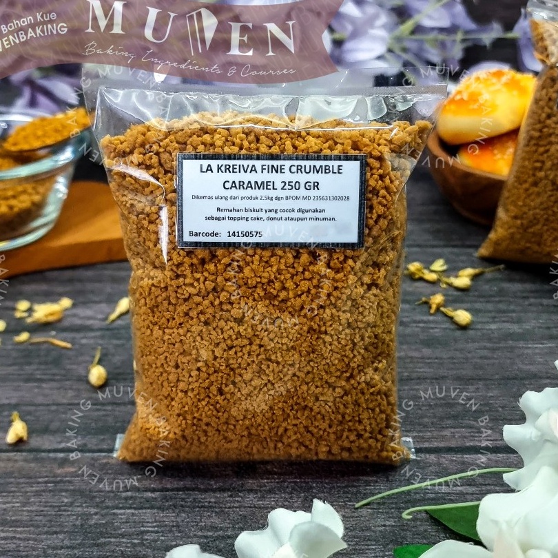 

Readystock LA KREIVA CARAMEL CRUMBLE 25 Gr FINE LAKREIVA COOKIE CRUMB REMAHAN Murah