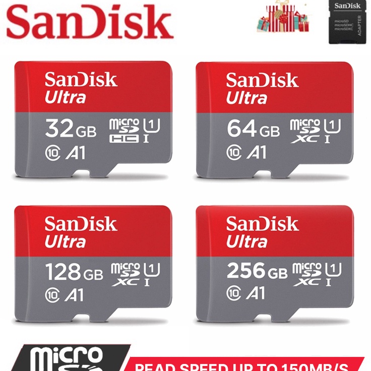 55 COD SanDisk Memory Card 15MBS 32GB64GB128GB256GB Micro SD Card