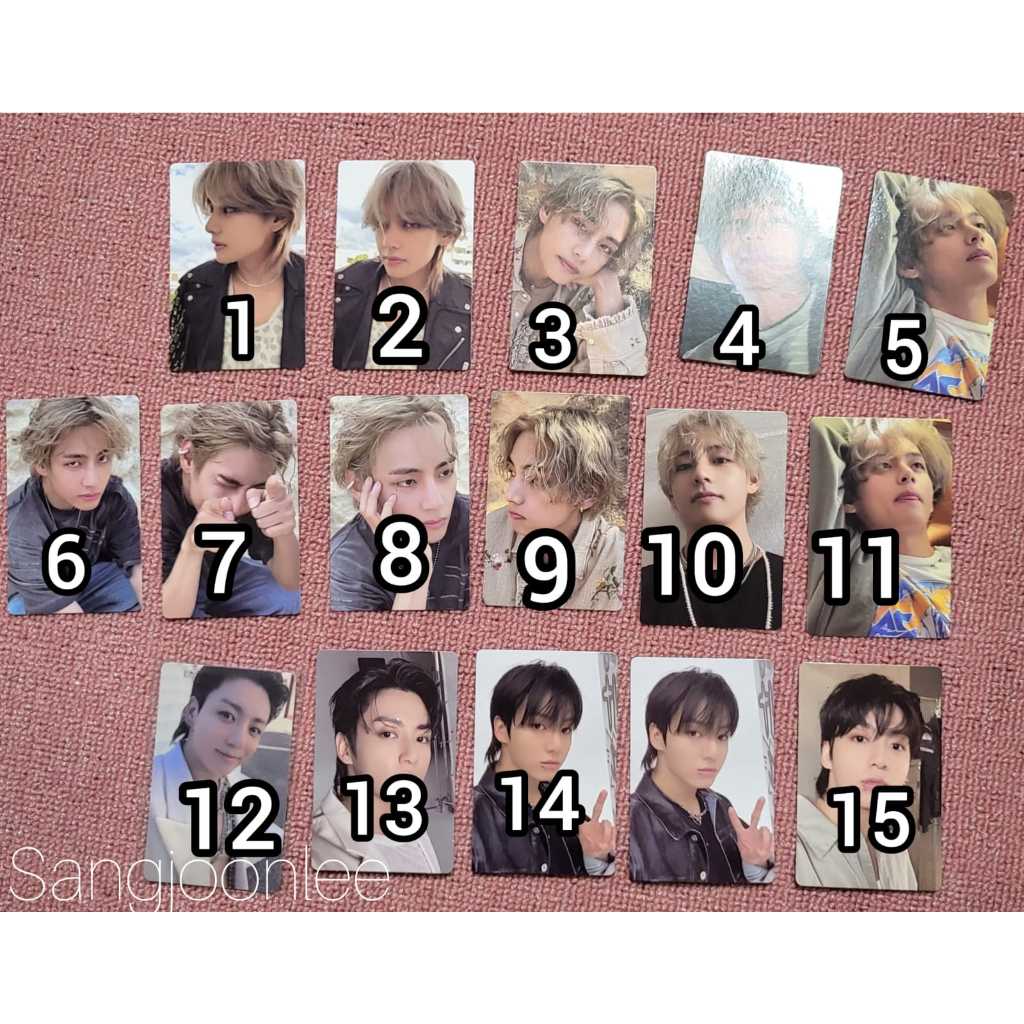 Photocard/PC Official Taehyung Jungkook Album Layover dan Golden