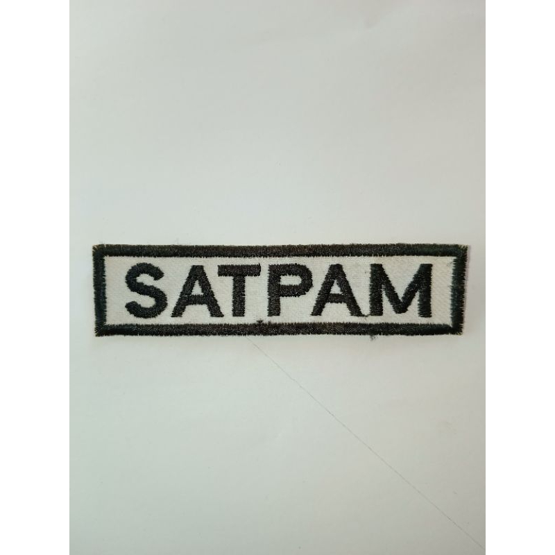 Bordir Nama SATPAM, POLISI, HANSIP,POLDA