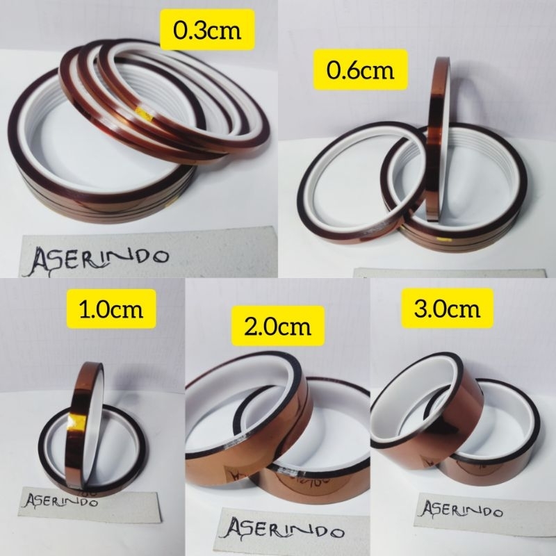 KAPTON TAPE/SOLATIP ANTI PANAS /ISOLATIP TAHAN PANAS/LAKBAN ANTI PANAS