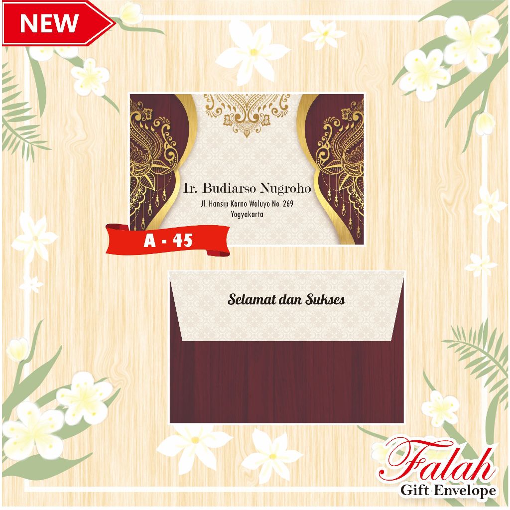 

Amplop Falah Motif A 45 Harga Murah isi 50