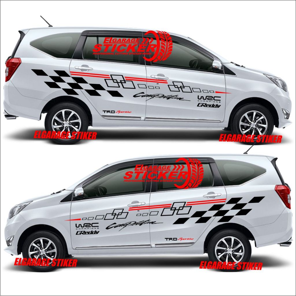 sticker mobil sigra list body mobil sigra cutting sticker mobil sigra