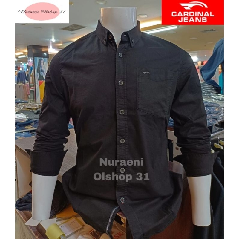 KEMEJA CARDINAL JEANS SLIMFIT HITAM