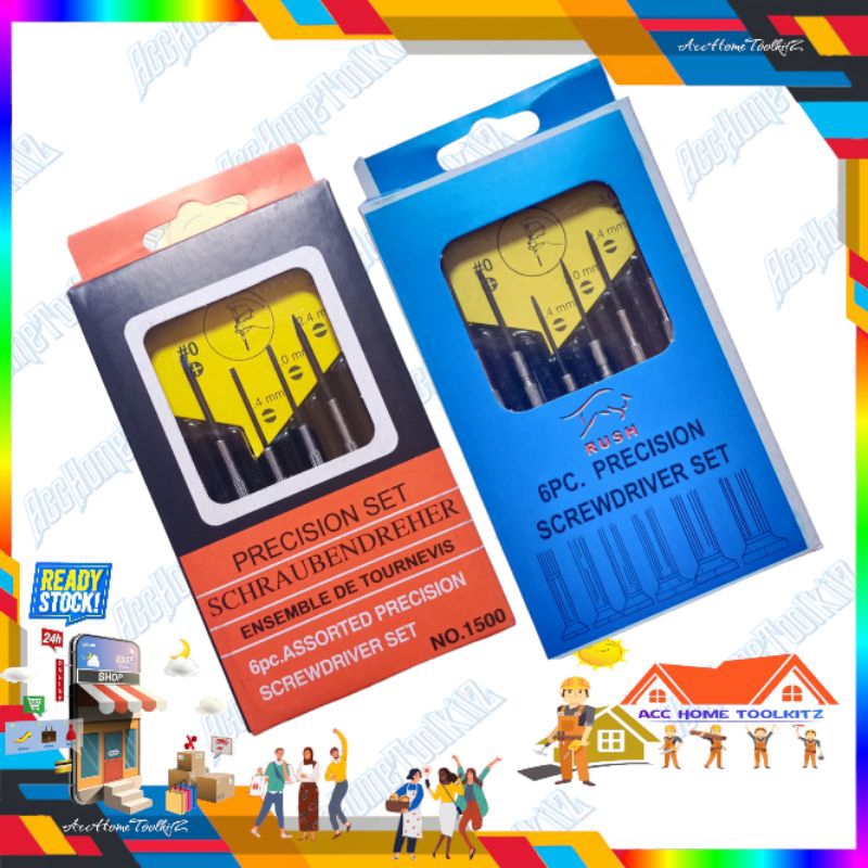 Obeng Jam Arloji / Obeng Kecil Set 6 Pcs Obeng HP