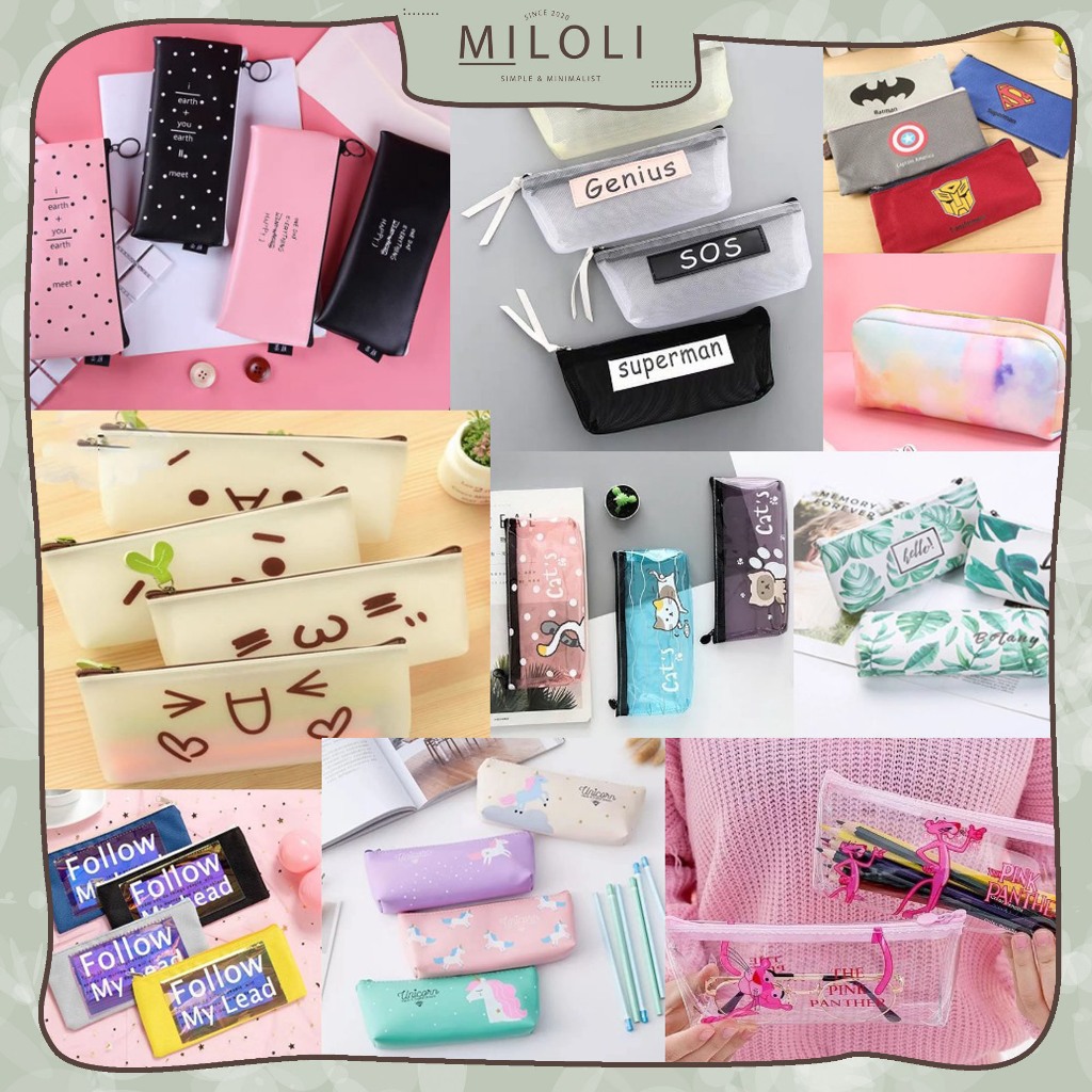 

[MILOLI] SALEEE TERMURAH 1Pcs KOTAK PENSIL RANDOM Series Kotak Pensil Aesthetic Tempat Pensil - OT033