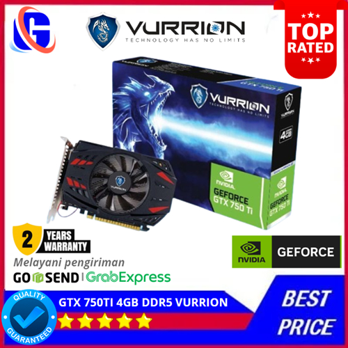 VGA Gaming VURRION GTX 750TI 4GB DDR5 128Bit GAMING VGA VURRION