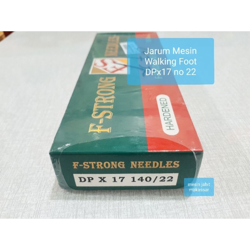Original Termurah | Jarum Mesin Jahit Jok Walking Foot Typical Kode DPx17 no 22 Merek F-Strong