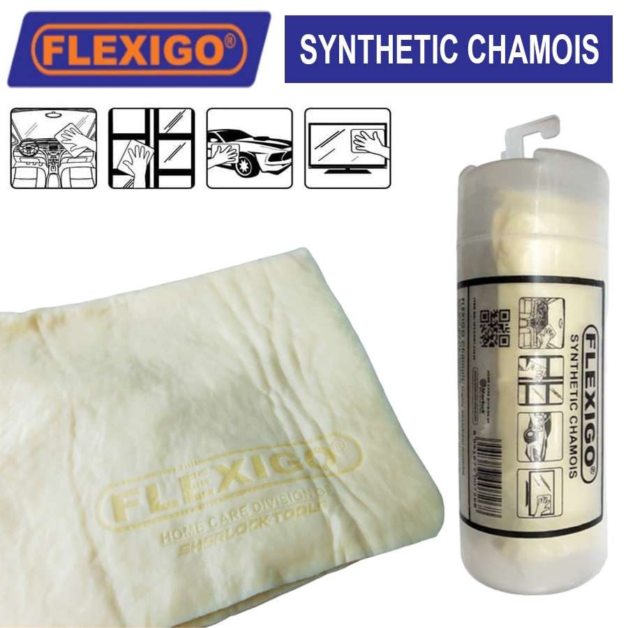 Lap Kanebo, Flixigo Synthetic Chamois Cloth PVA Brand , Lap Motor/mobil