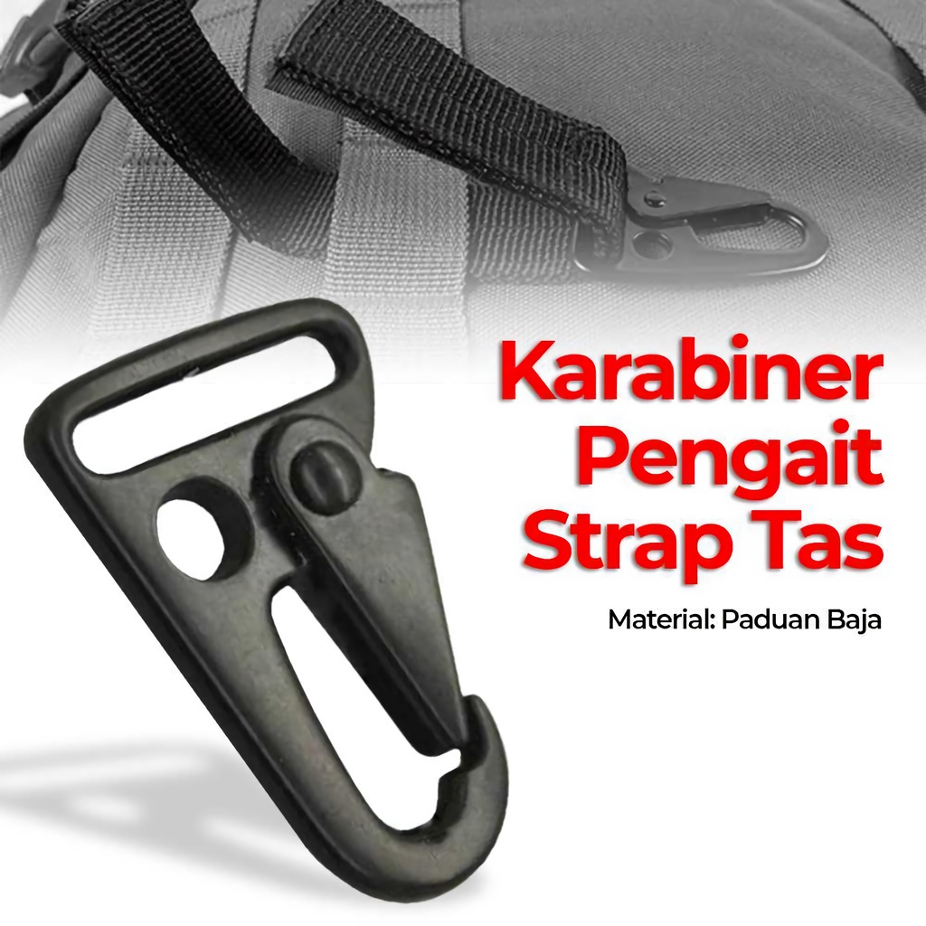 Carabiner Karabiner Gantungan Pengait Tali Strap Tas Ransel Super Kuat