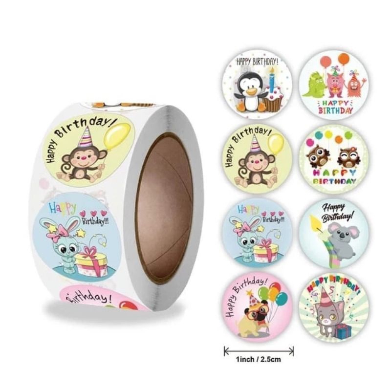 

stiker roll 500 pcs, stiker label