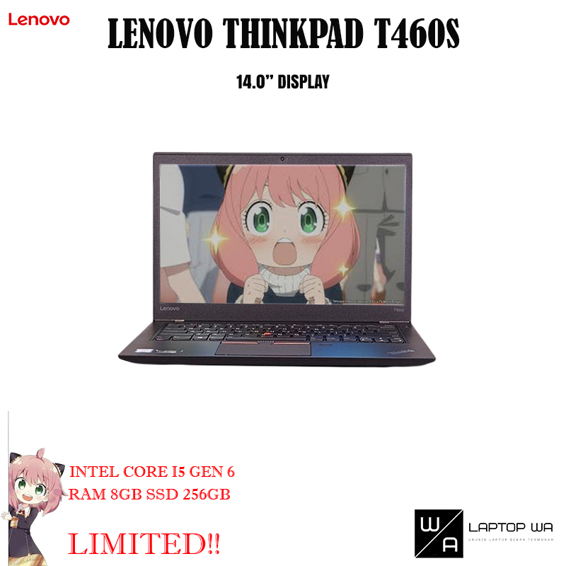 LENOVO Thinkpad T460s Core I5 Gen 6 RAM 8GB SSD 512GB Ultra Slim