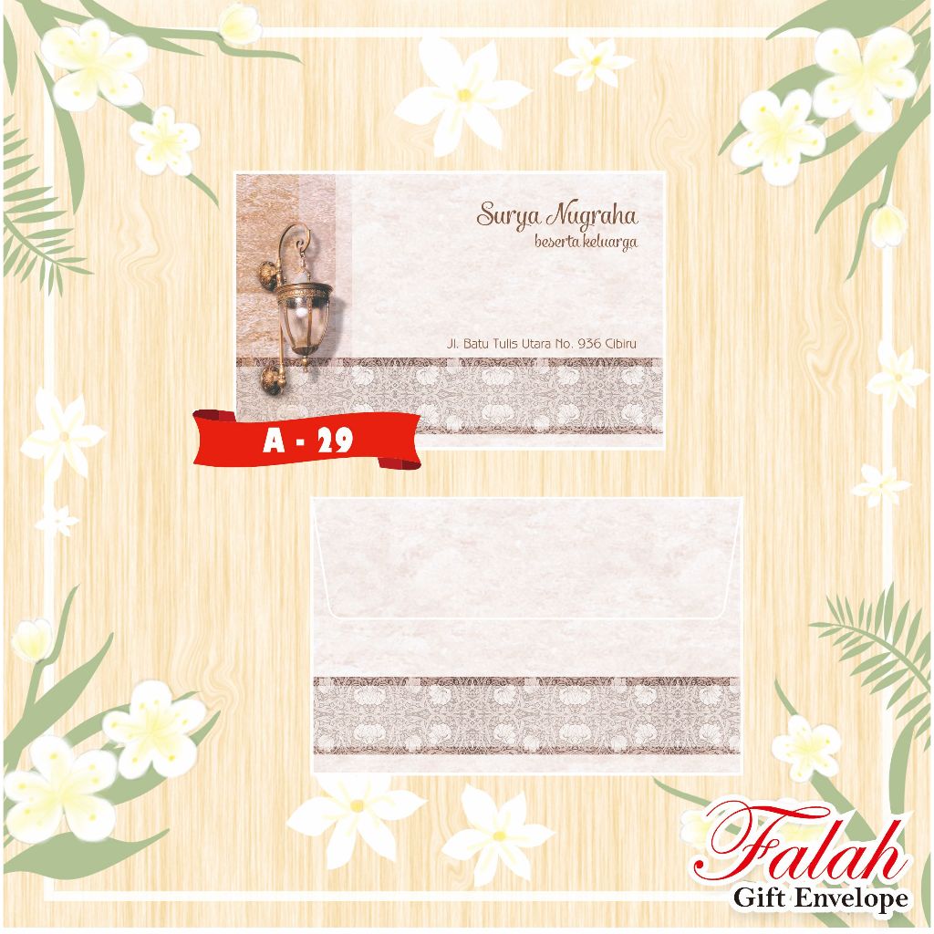 

Amplop Falah Motif A 29 Isi 50 Lembar Tanpa Tulisan