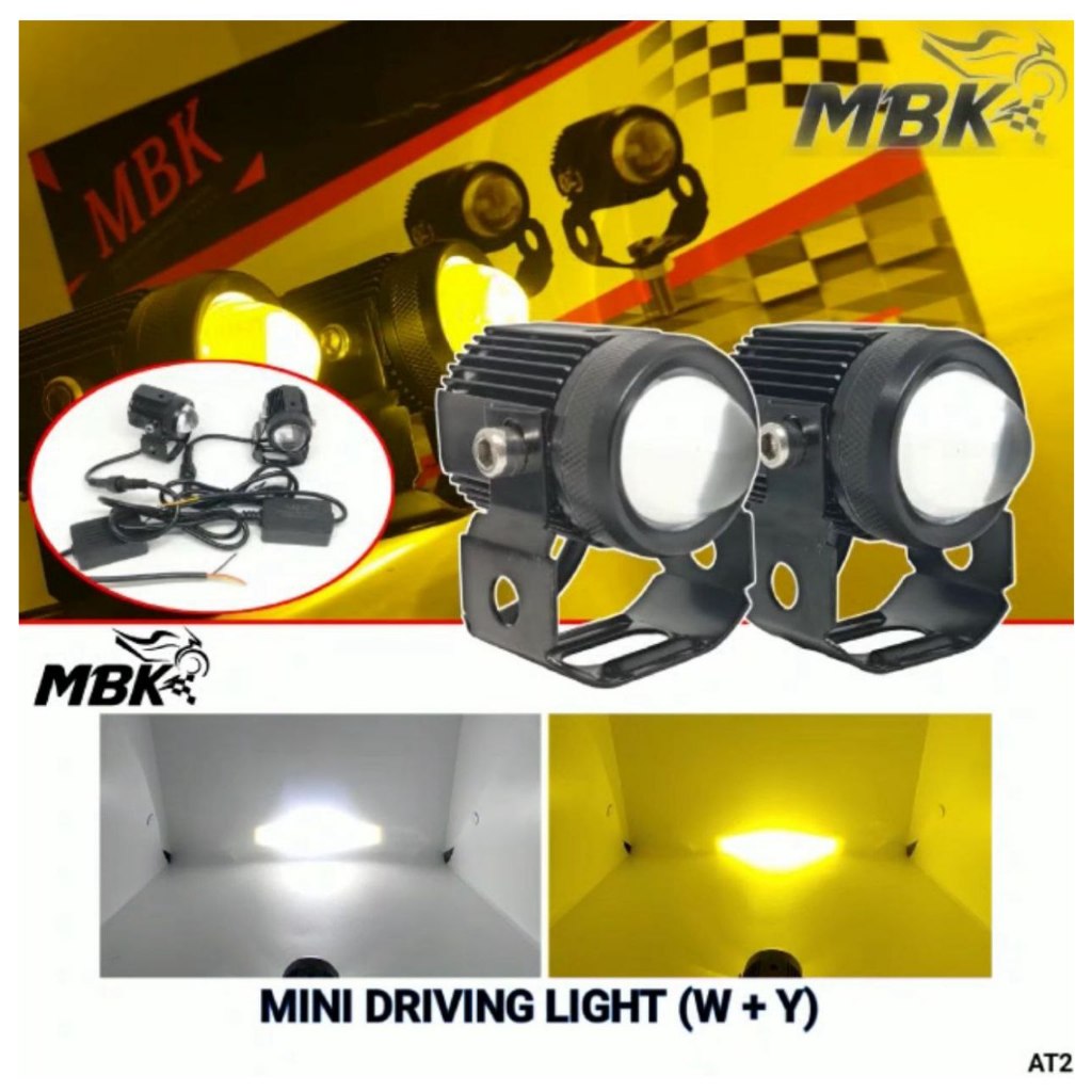 LAMPU TEMBAK MINI DRIVING LIGHT BALAST SET LAMPU TEMBAK MINI DRIVING SET AT2 KIPAS