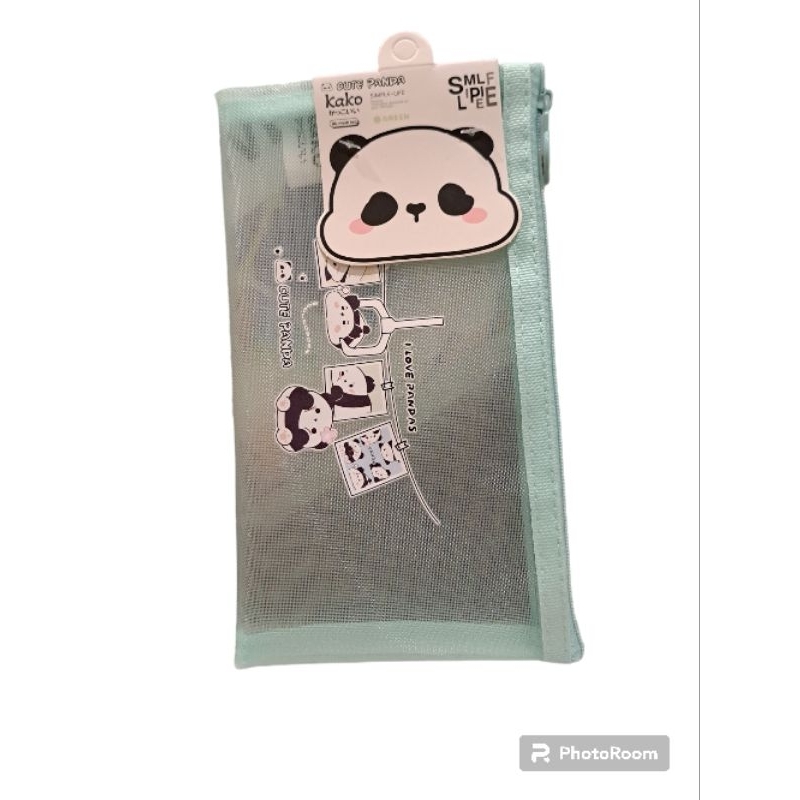 

BSD - Kako Cute Panda Zipper Pocket Mesh B6 Green