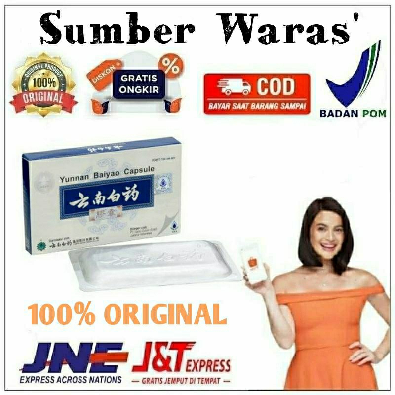 Yunnan Baiyao 16 Capsule 100% Original Obat Luka Dalam