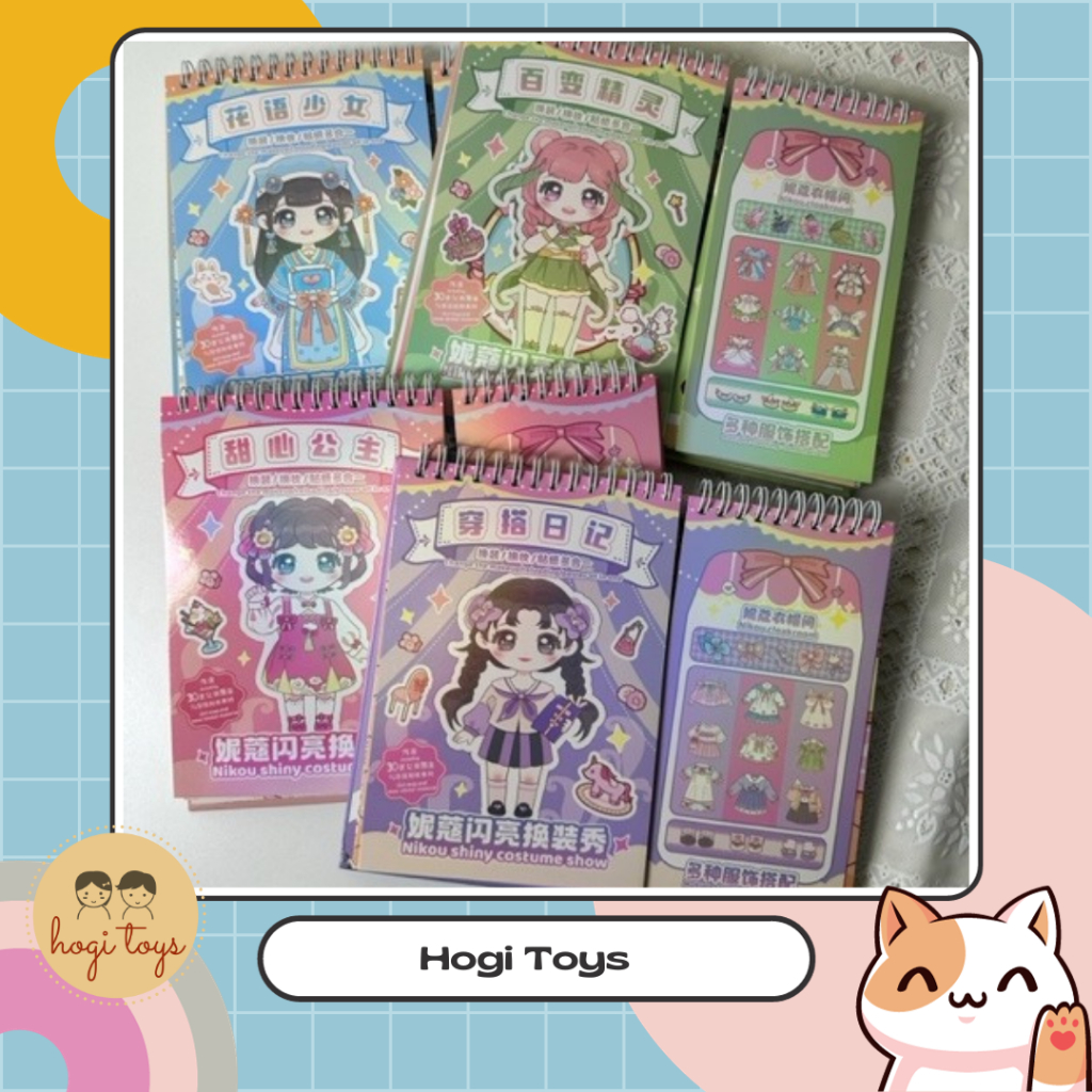 

Buku Stiker DIY Fashion Sticker Book Viral Dress and Girl