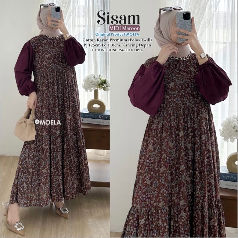 MIDI dress sisam