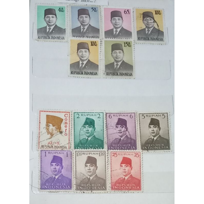 Perangko Kuno Presiden Soekarno dan Soeharto Preloved