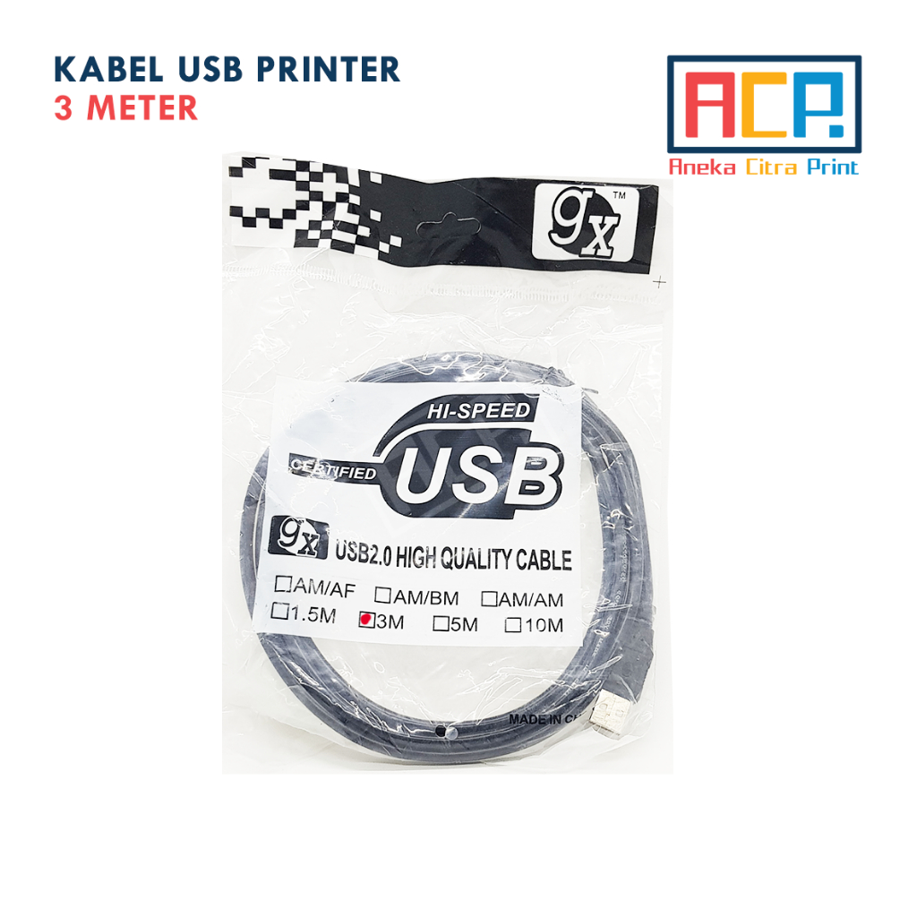 Kabel USB Female to Male 3 Meter / Kabel Printer